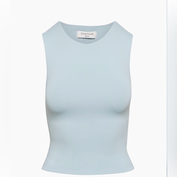 BNWT Aritzia contour muscle tank in “dew blue” size small. - Picture 1 of 7